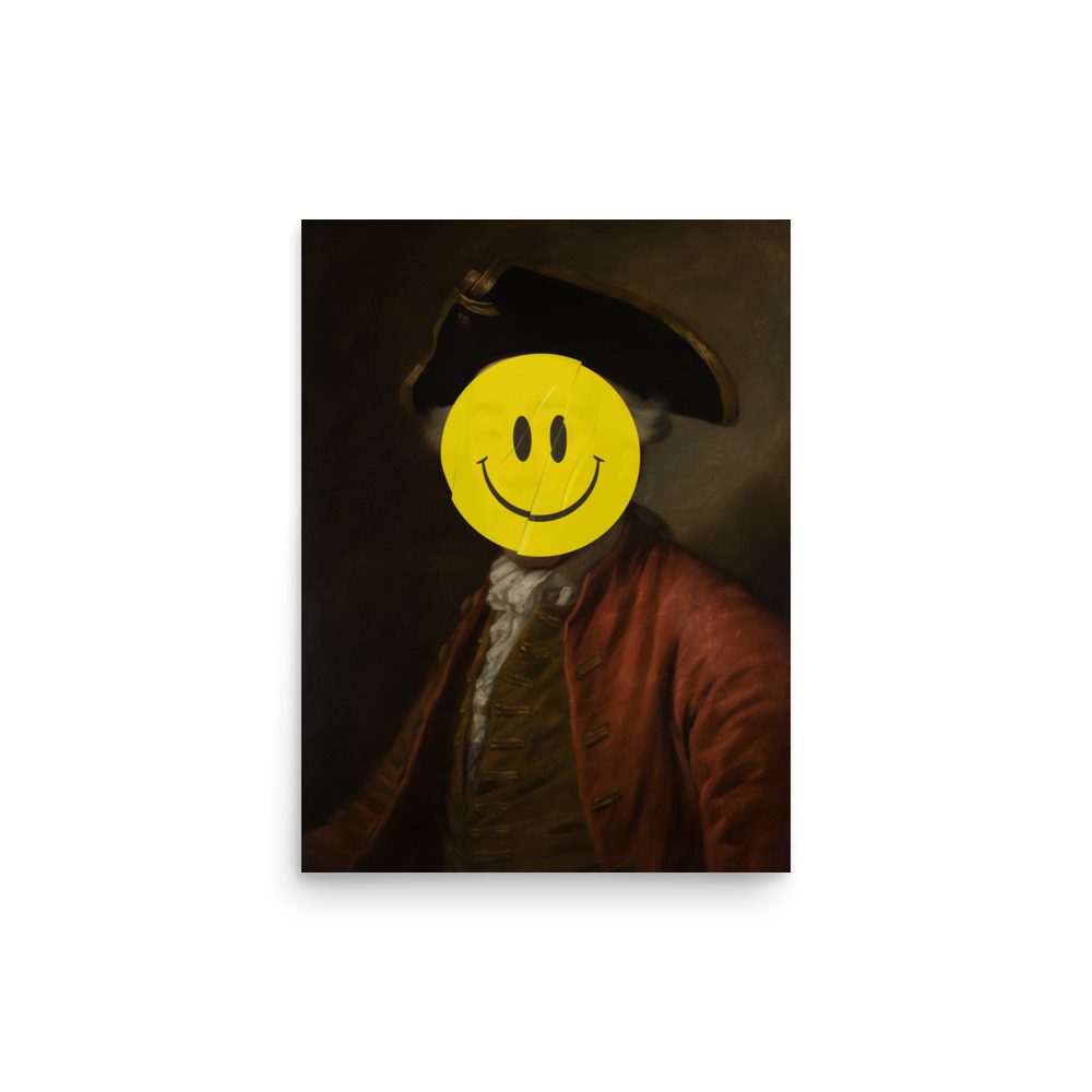 Smiley Face Art Print - Image 5