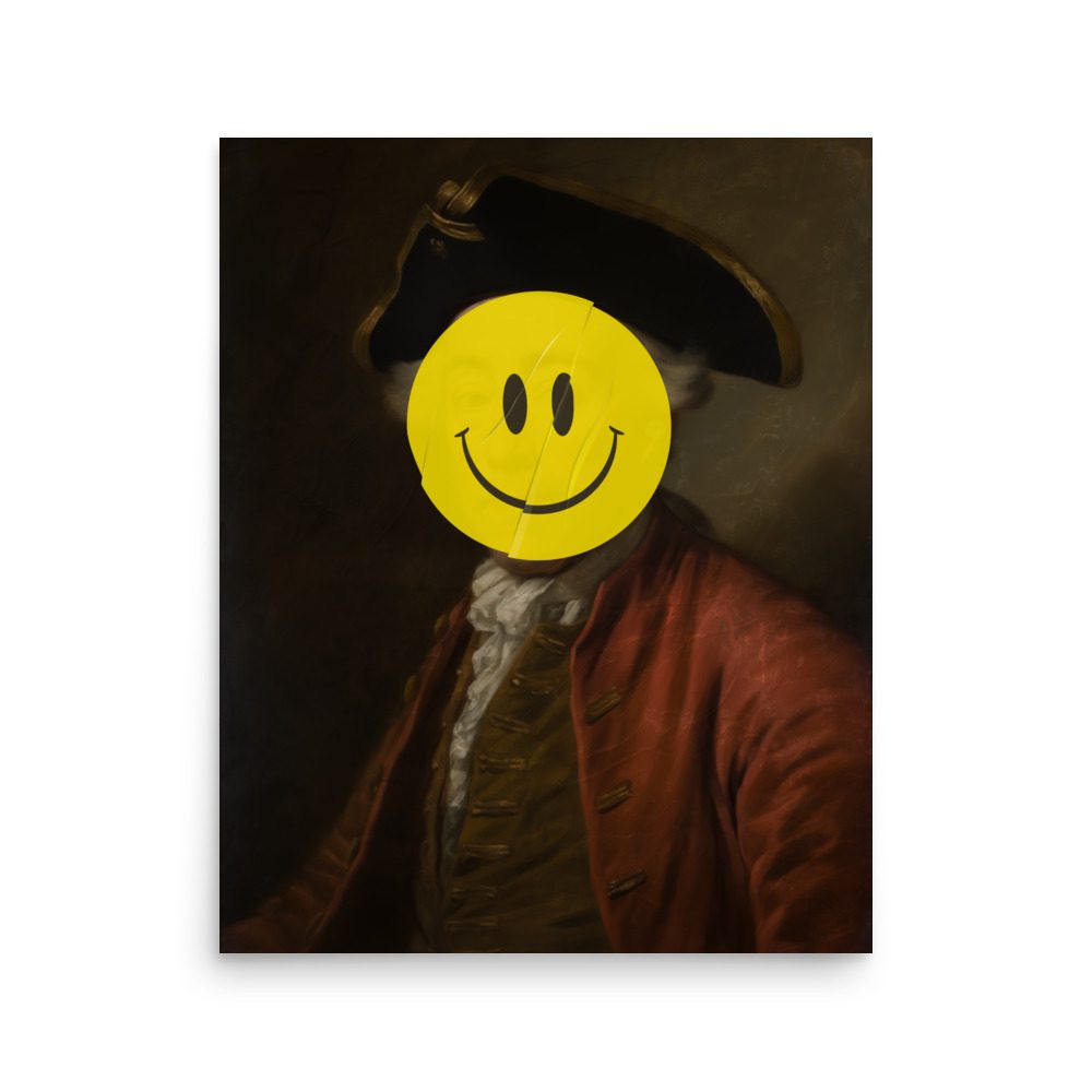 Smiley Face Art Print - Image 7