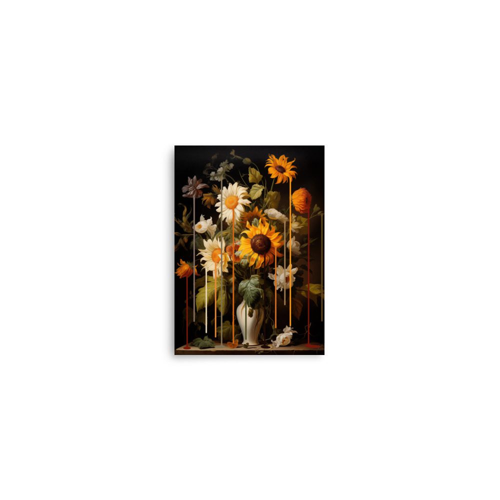 Sunflower Drip Art Print - Image 11