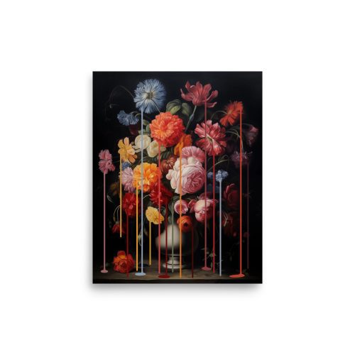 Floral Drip Art Print