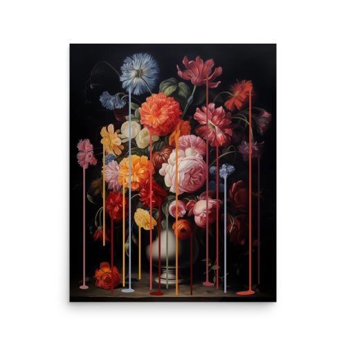 Floral Drip Art Print