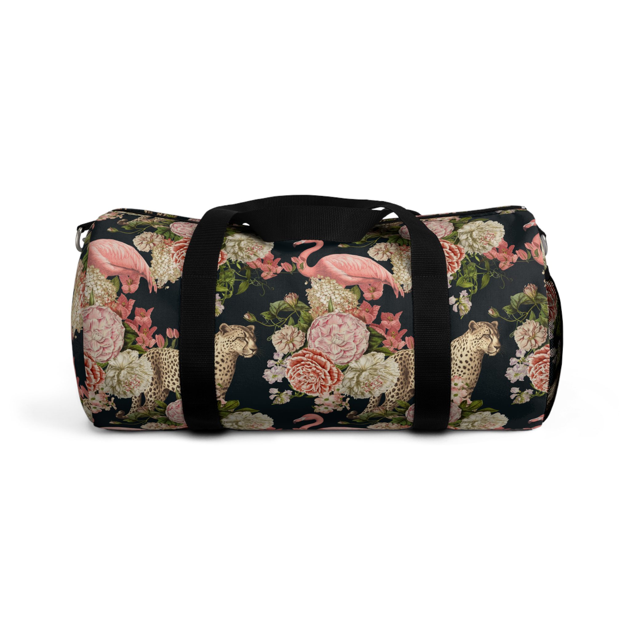 Floral Flamingo Leopard Duffel Bag