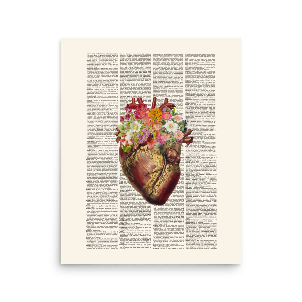 Floral Heart Art Print