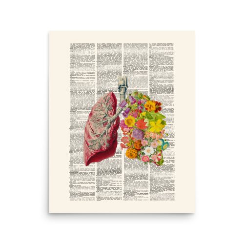 Floral Lungs Art Print