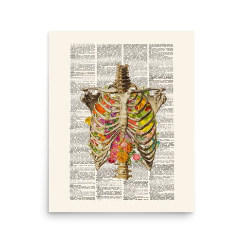 Floral Ribs Art Print