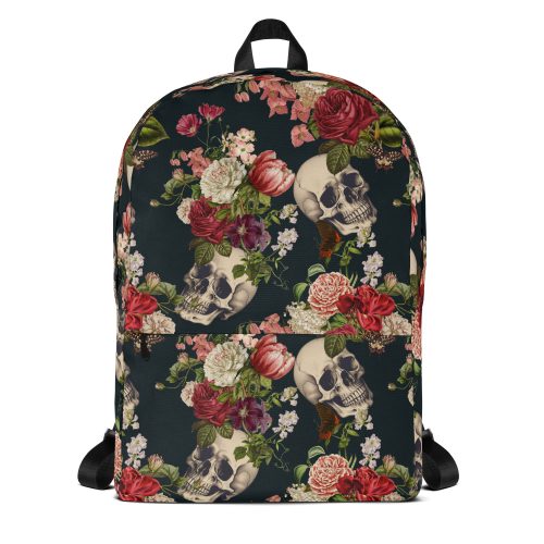 Floral Skulls Backpack