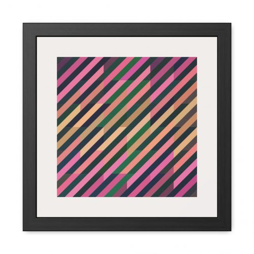 Geo Lines Framed Art Print