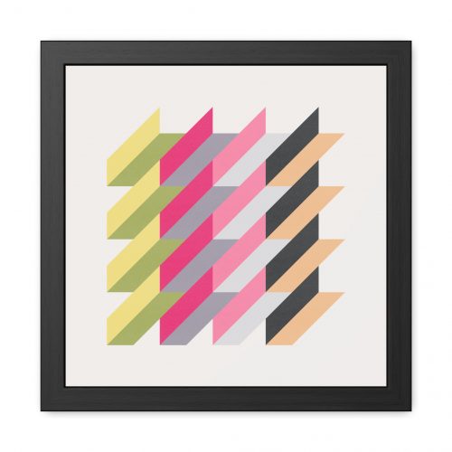 Geo Rectangles Framed Art Print