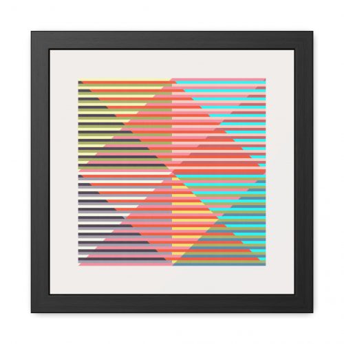 Geo Triangles Framed Art Print