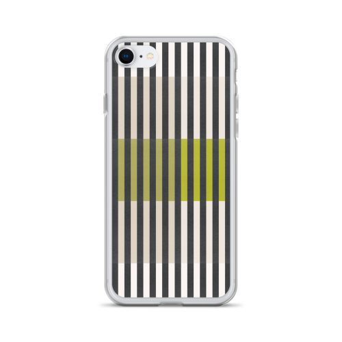 Green Geo lines Clear Case for iPhone
