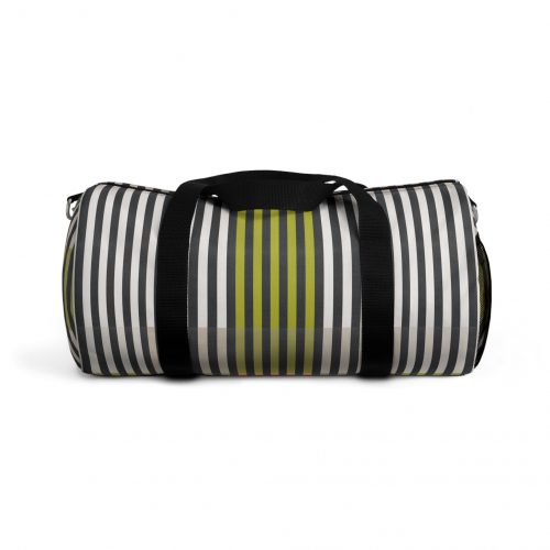 Green Geo Lines Duffel Bag