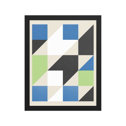 Isometric Cubes Framed Art Print