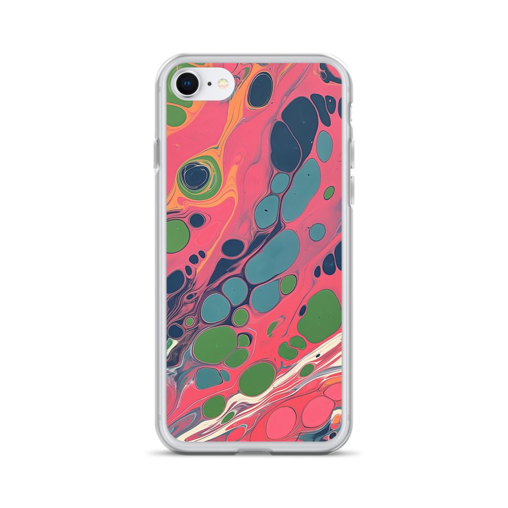 Pink Marble Clear Case for iPhone