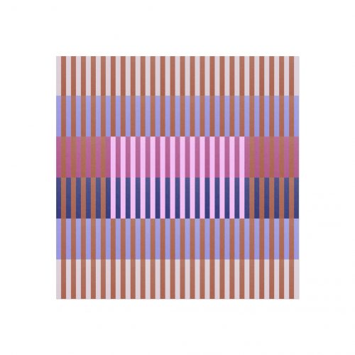 Purple Geo Lines Art Print