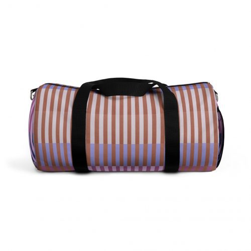 Purple Geo Lines Duffel Bag