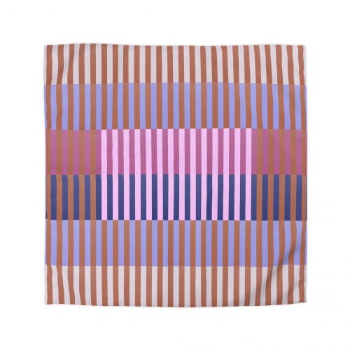 Purple Geo Lines Microfiber Duvet Cover