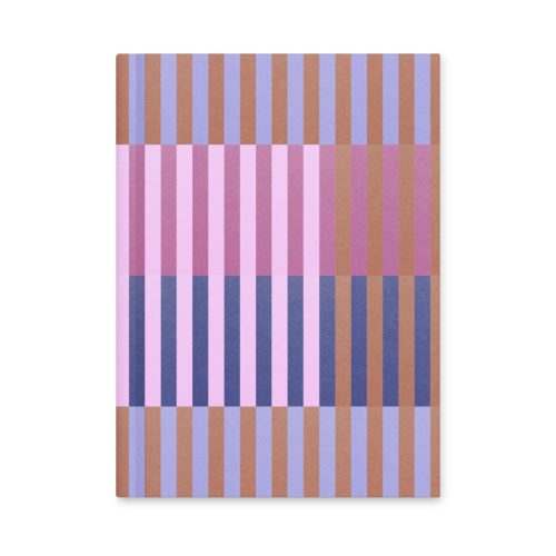 Purple Geo Lines Notebook