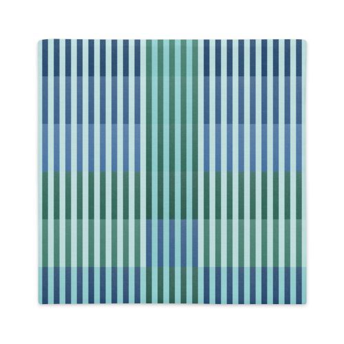 Turquoise Geo Lines Premium Cushion Cover