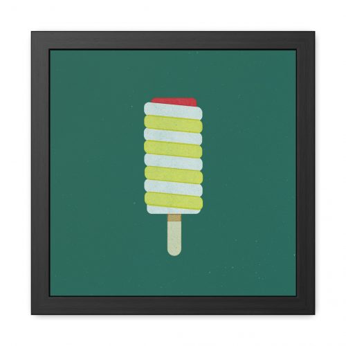 Twister Ice Lolly Framed Art Print