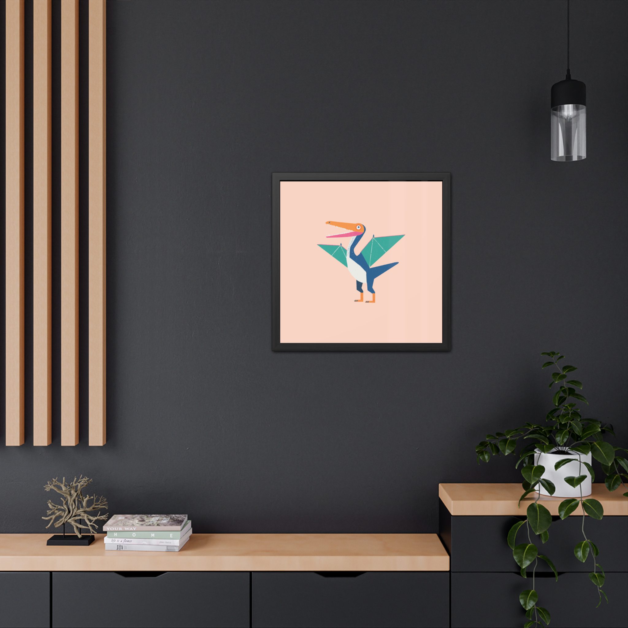 Pterodactyl Dinosaur Framed Art Print - Image 8