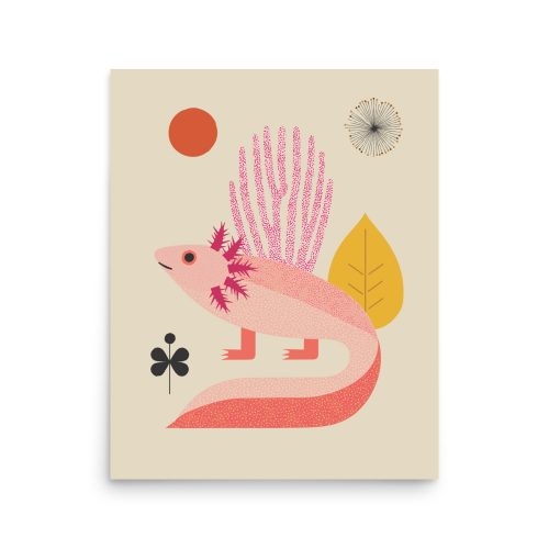Axolotl Illustration Art Print