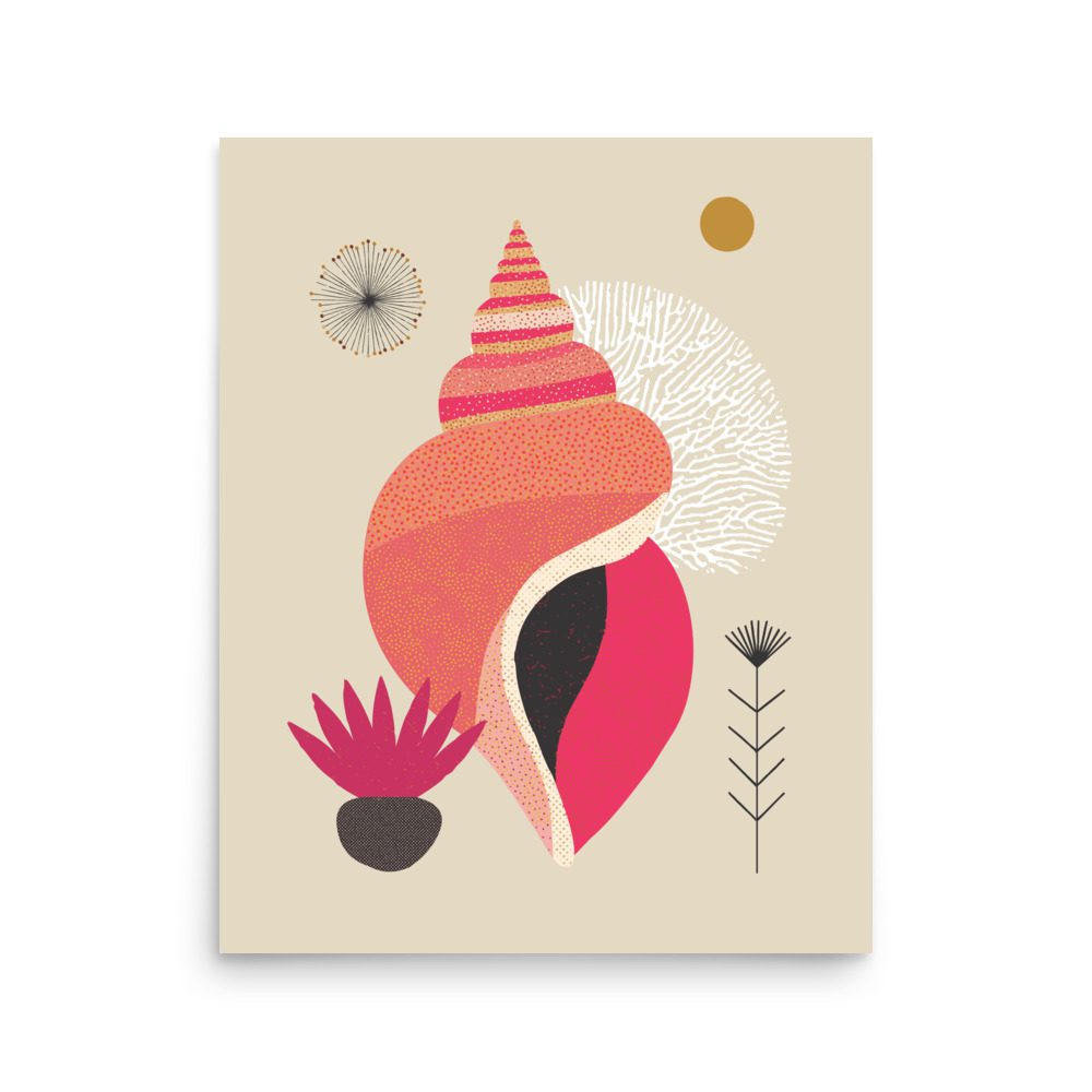 Whelk Illustration Art Print - Image 6