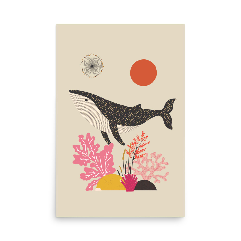Whale Illustration Art Print - Image 9