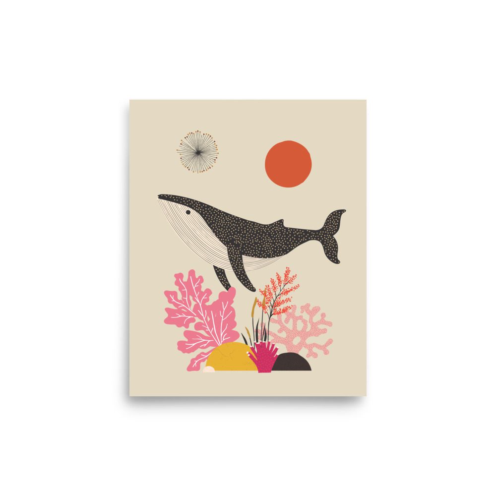 Whale Illustration Art Print - Image 11