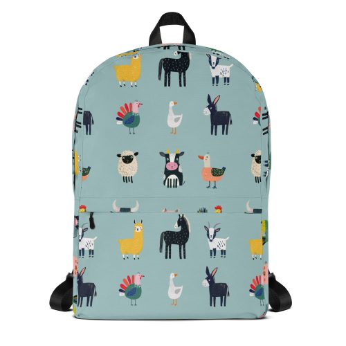 Farm Animals Pattern Backpack