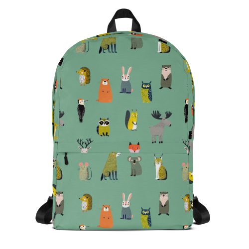 Forest Animals Pattern Backpack