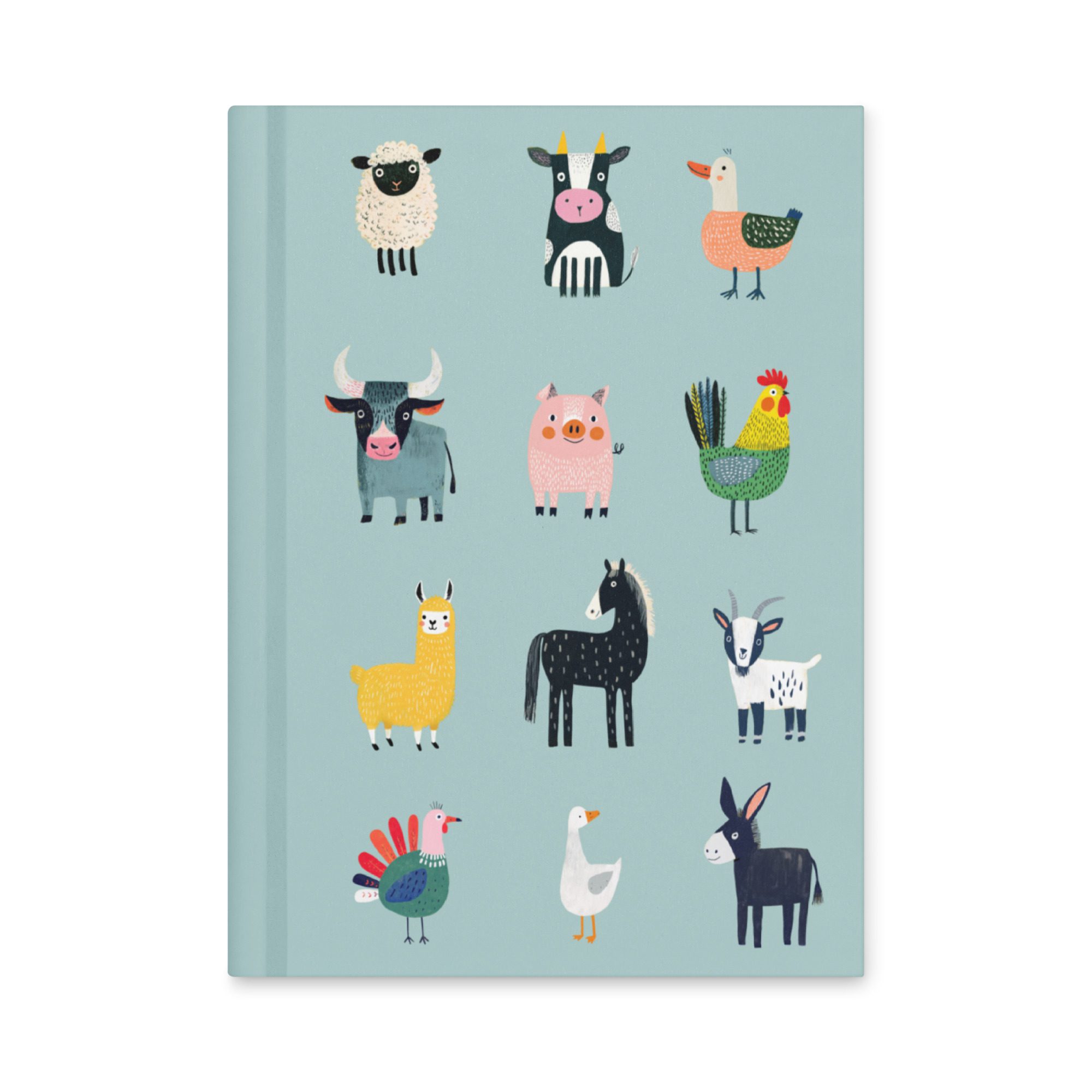 Farm Animals Pattern Notebook