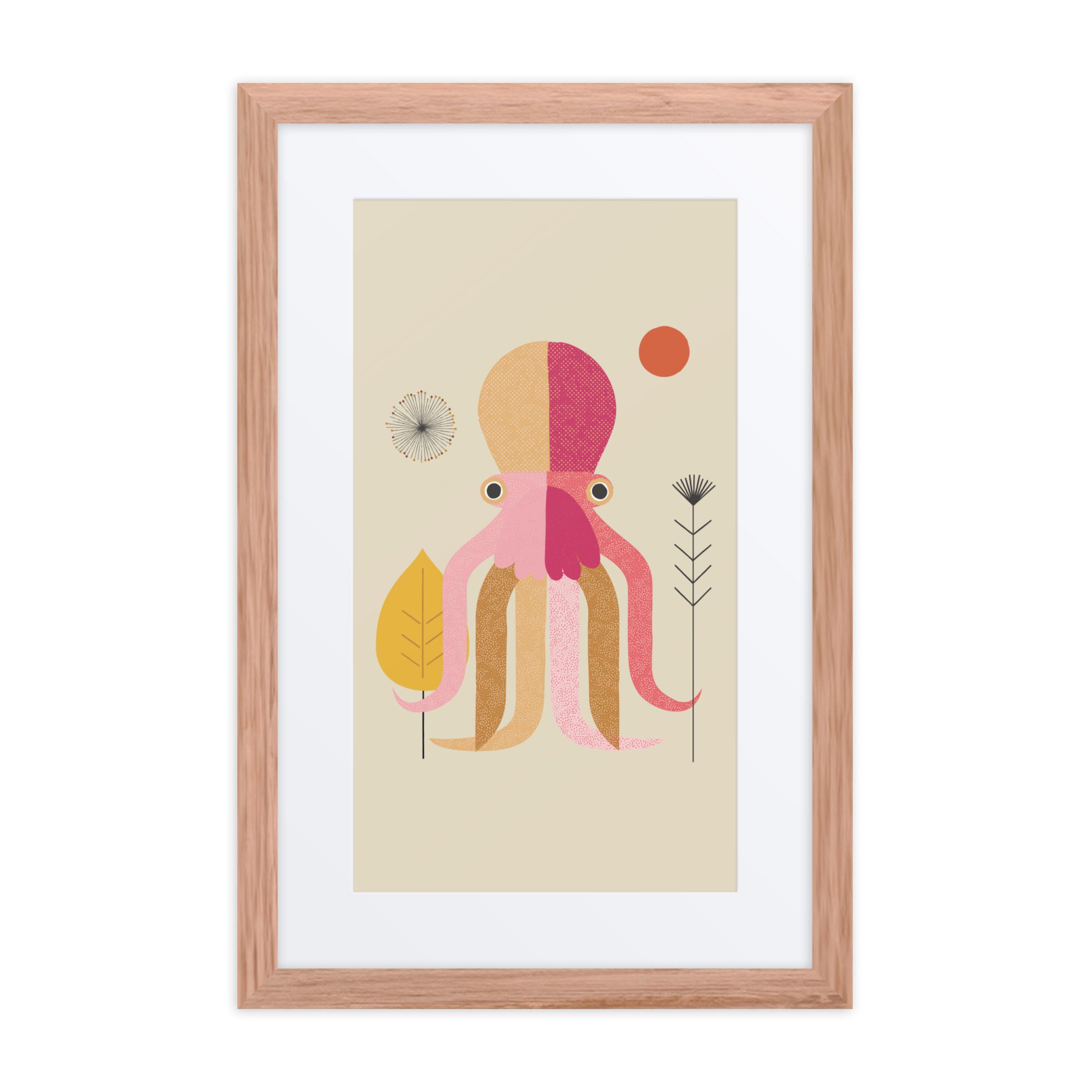 Octopus Illustration Framed Art Print - Image 6