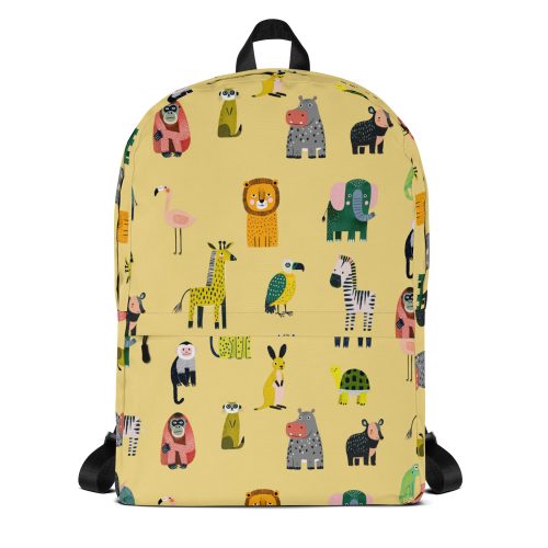 Safari Animals Pattern Backpack
