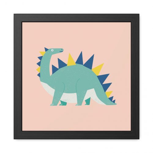 Stegosaurus Dinosaur Framed Art Print
