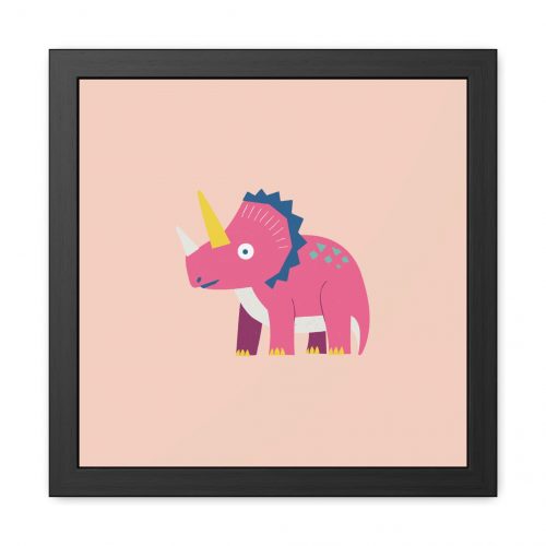 Triceratops Dinosaur Framed Art Print