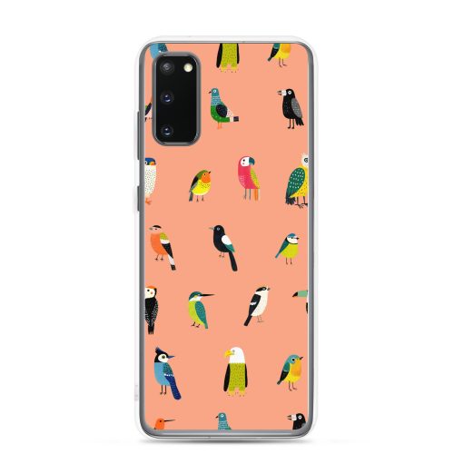 Bird Pattern Clear Case for Samsung
