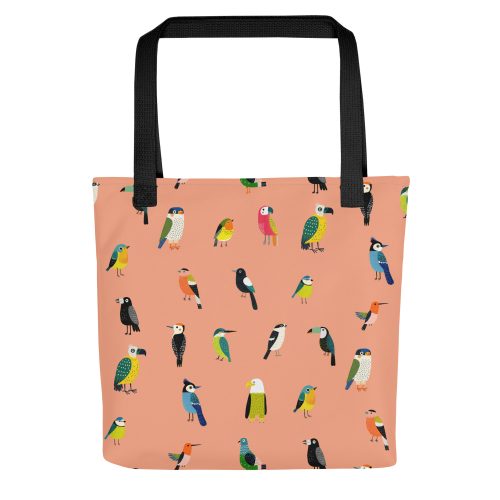 Bird Pattern Tote Bag