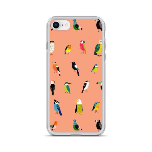 Birds Pattern Clear Case for iPhone
