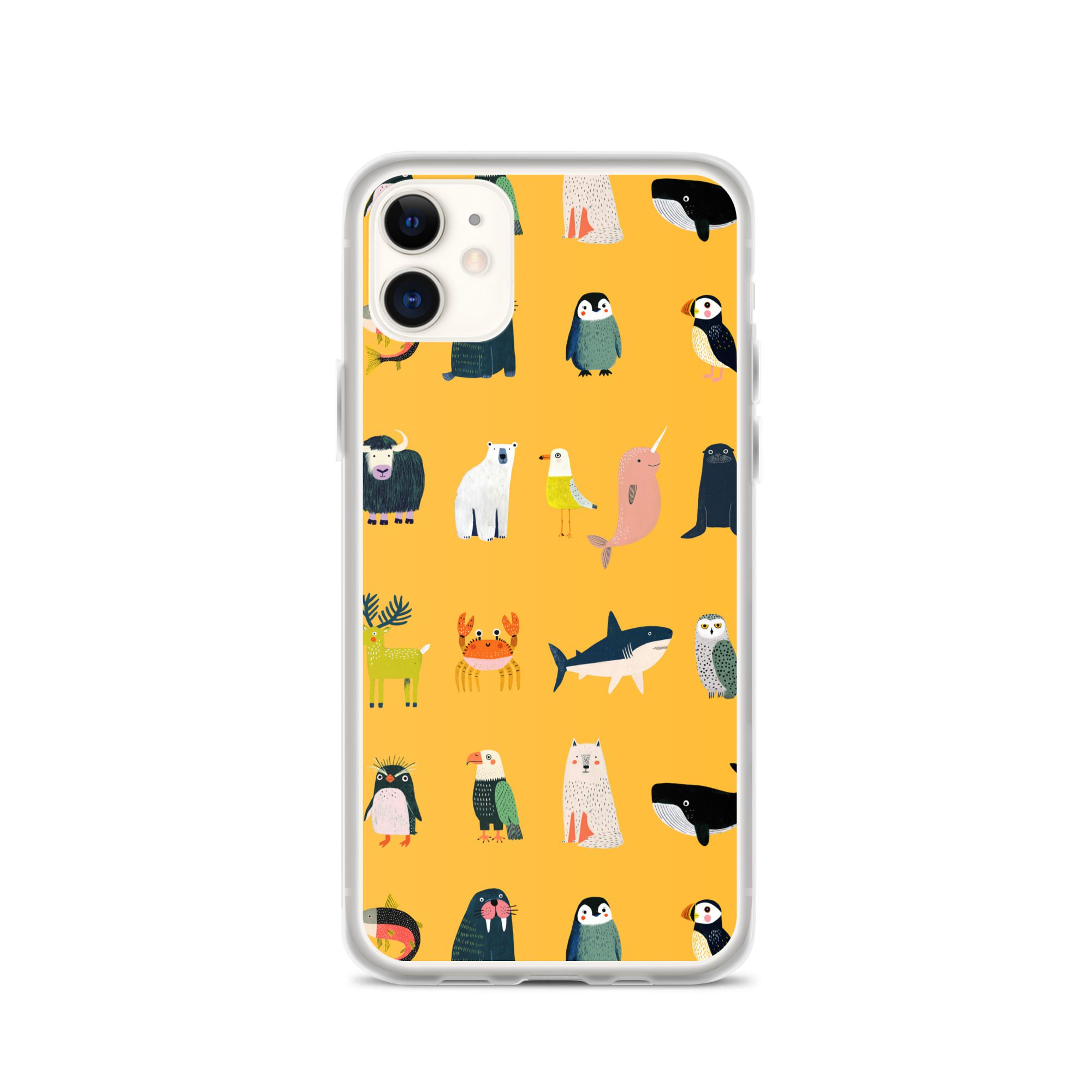 Arctic Animals Pattern Clear Case for iPhone® - Image 6