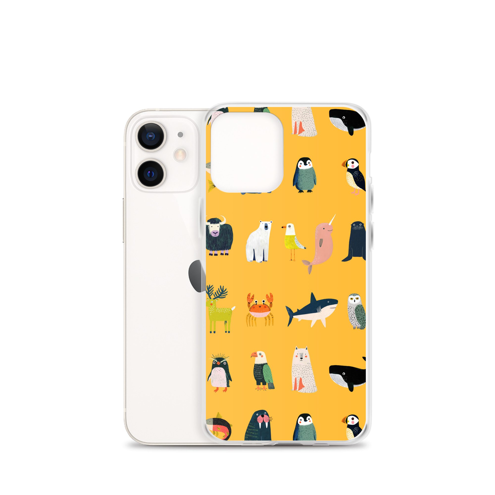 Arctic Animals Pattern Clear Case for iPhone® - Image 9