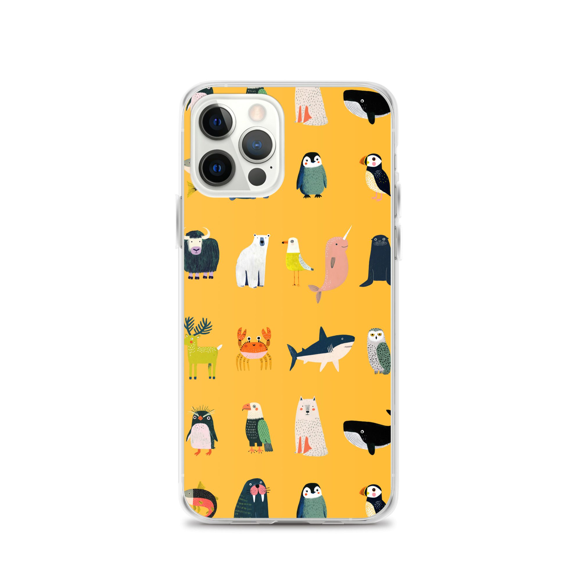 Arctic Animals Pattern Clear Case for iPhone® - Image 12