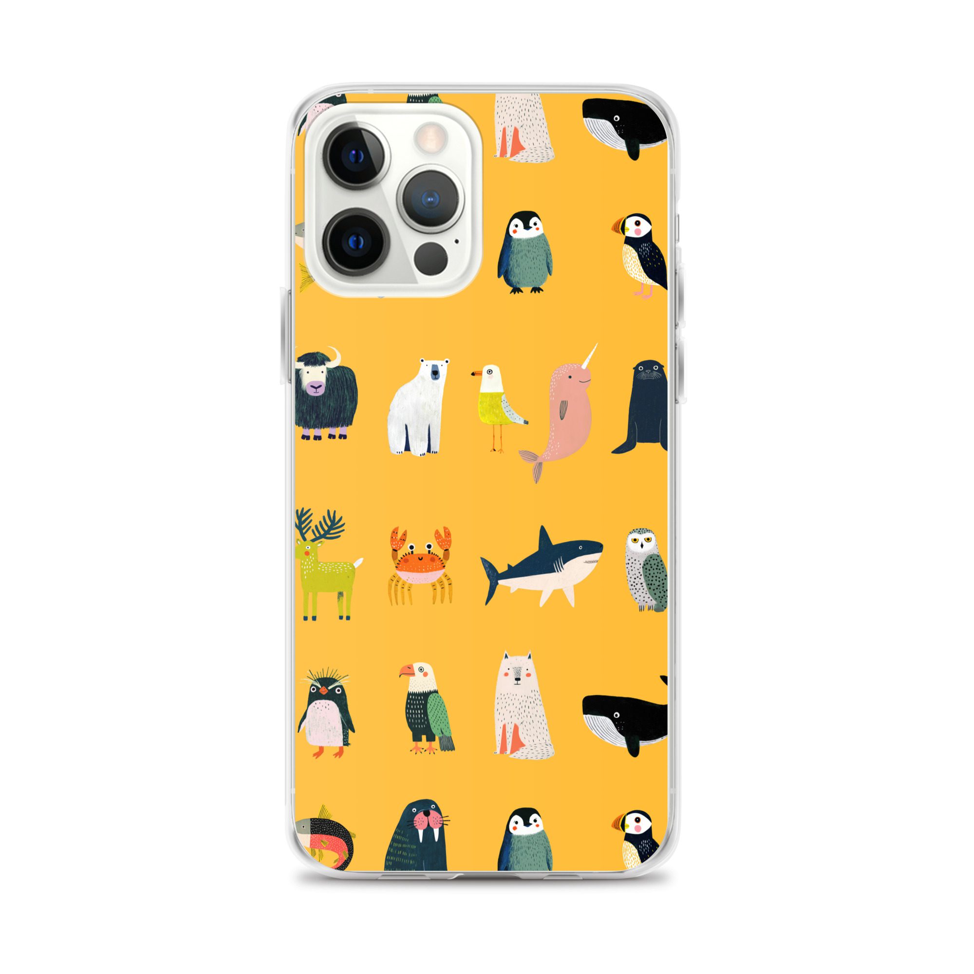 Arctic Animals Pattern Clear Case for iPhone® - Image 10