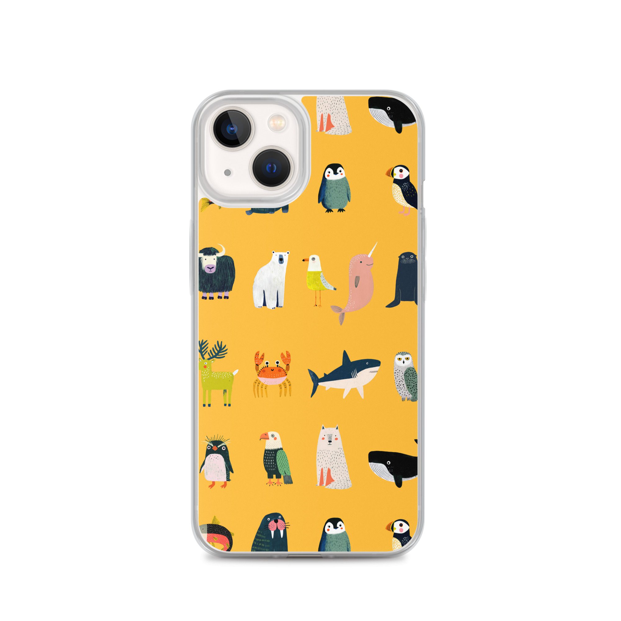Arctic Animals Pattern Clear Case for iPhone® - Image 22