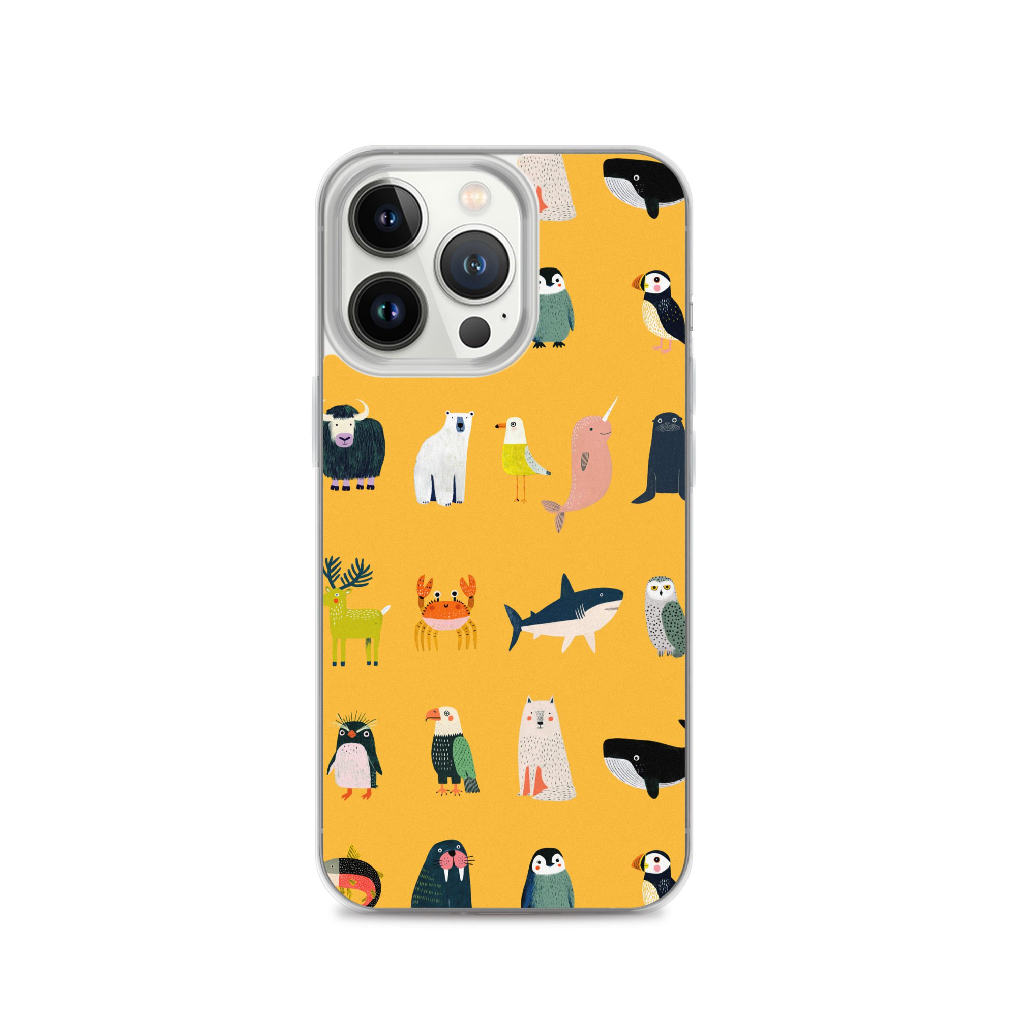 Arctic Animals Pattern Clear Case for iPhone® - Image 20
