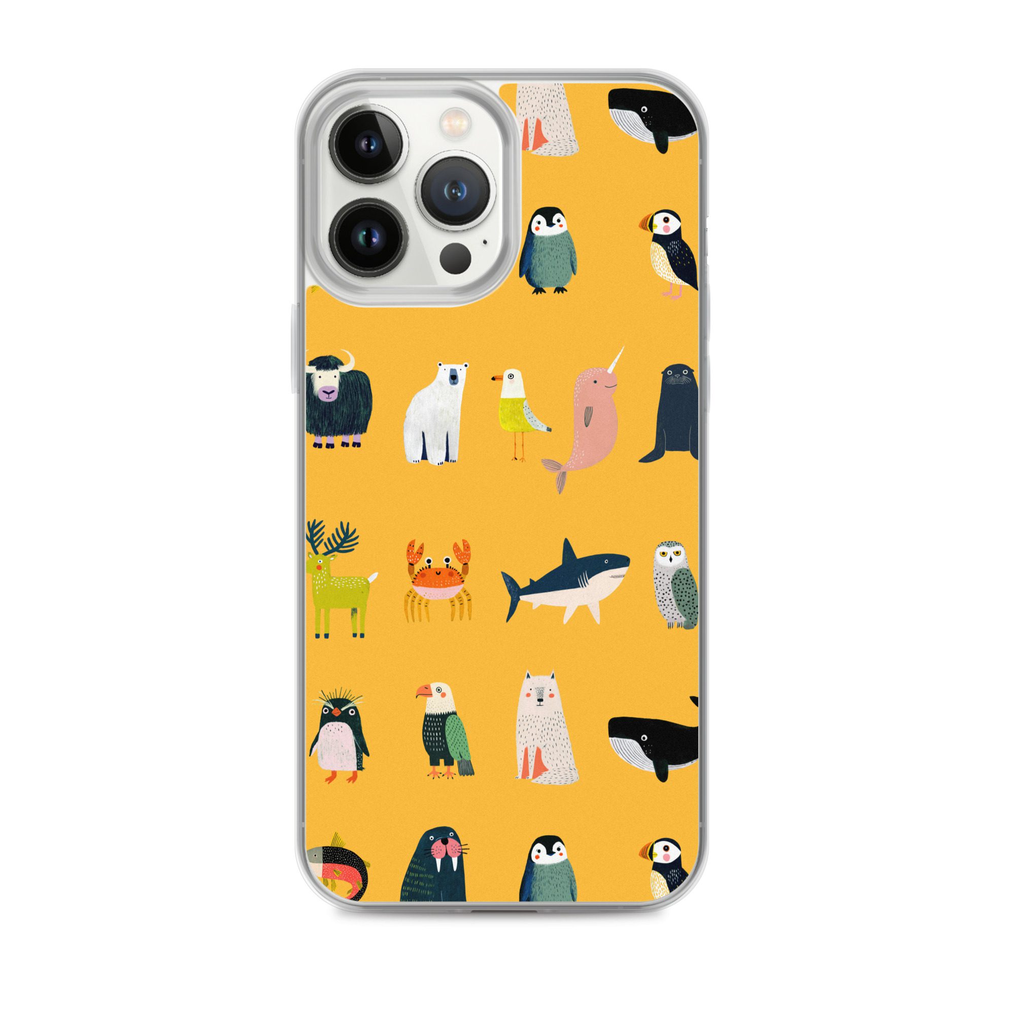 Arctic Animals Pattern Clear Case for iPhone® - Image 18