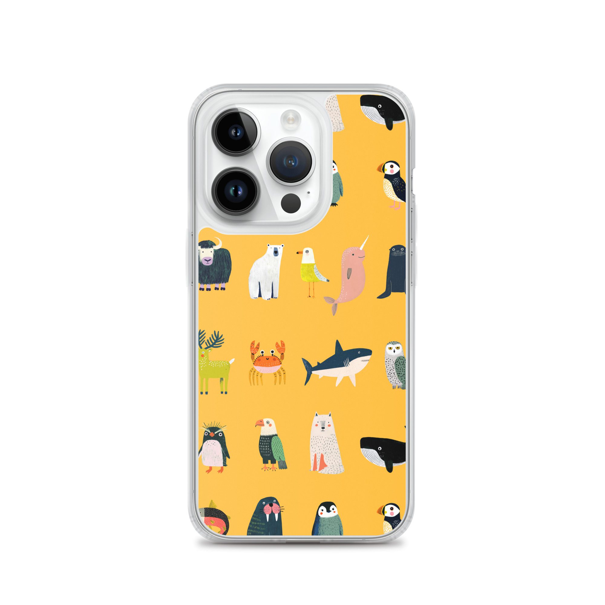 Arctic Animals Pattern Clear Case for iPhone® - Image 28