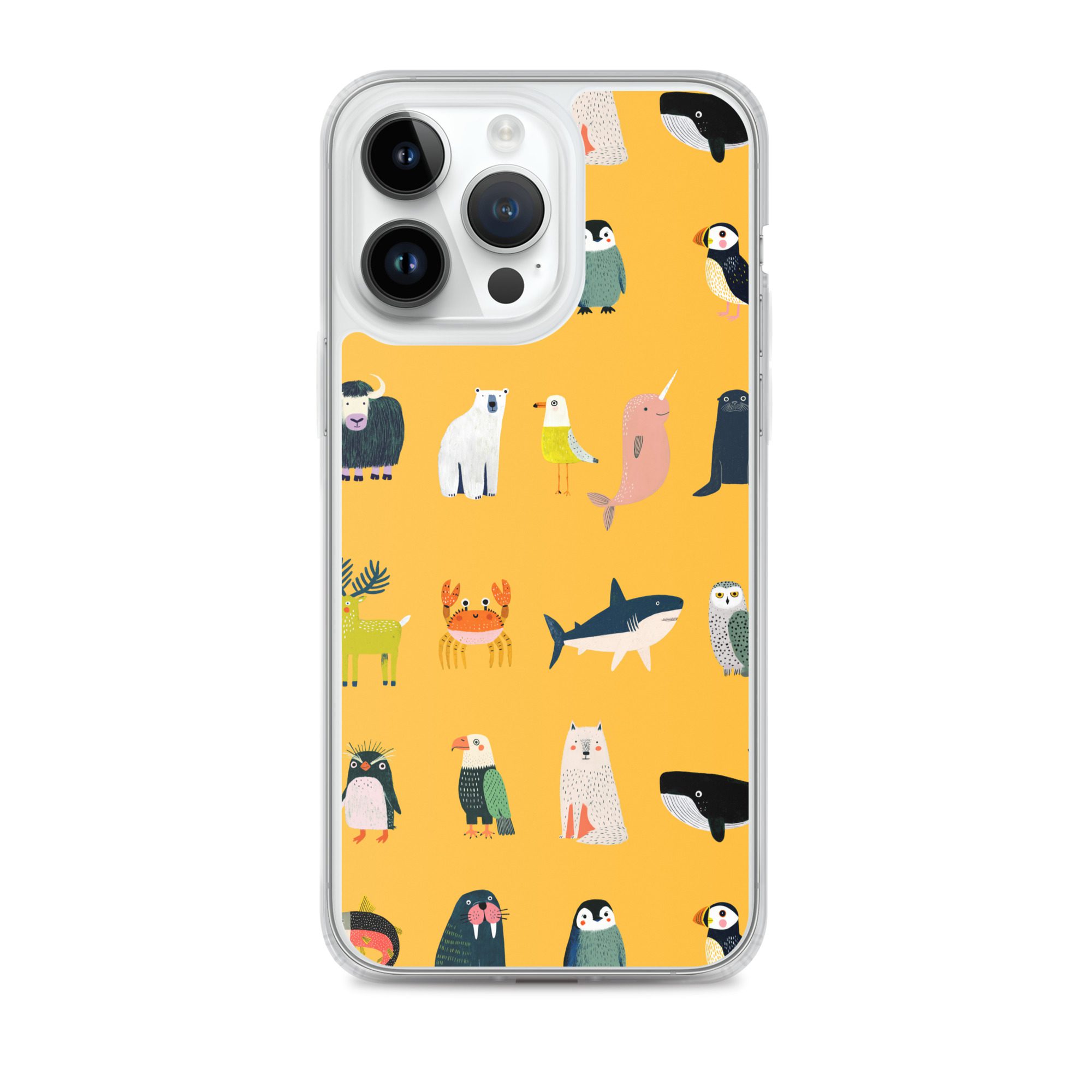Arctic Animals Pattern Clear Case for iPhone® - Image 26