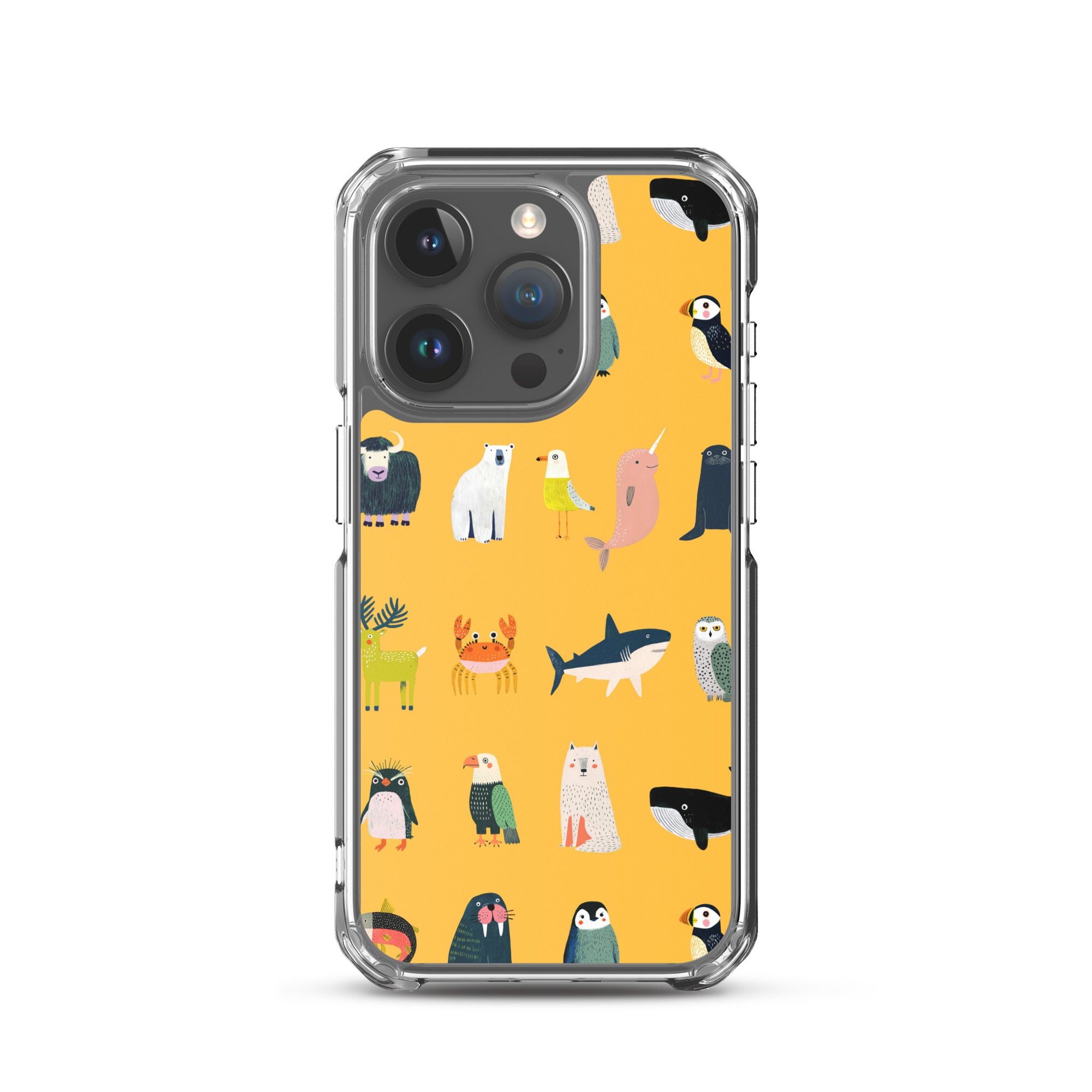 Arctic Animals Pattern Clear Case for iPhone® - Image 36