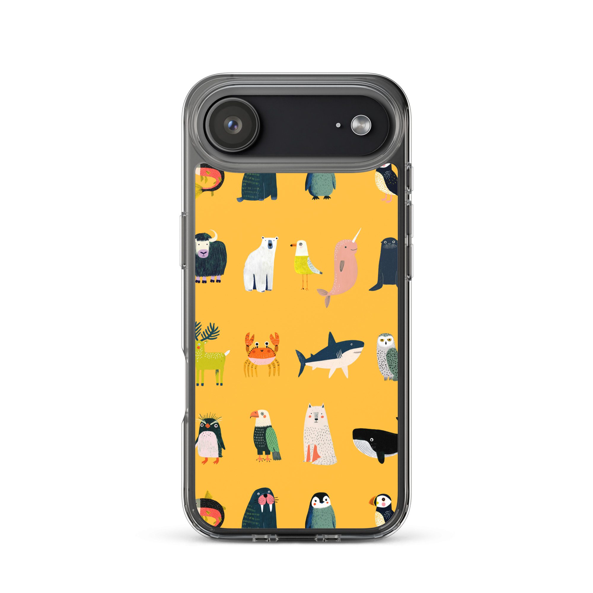 Arctic Animals Pattern Clear Case for iPhone® - Image 48