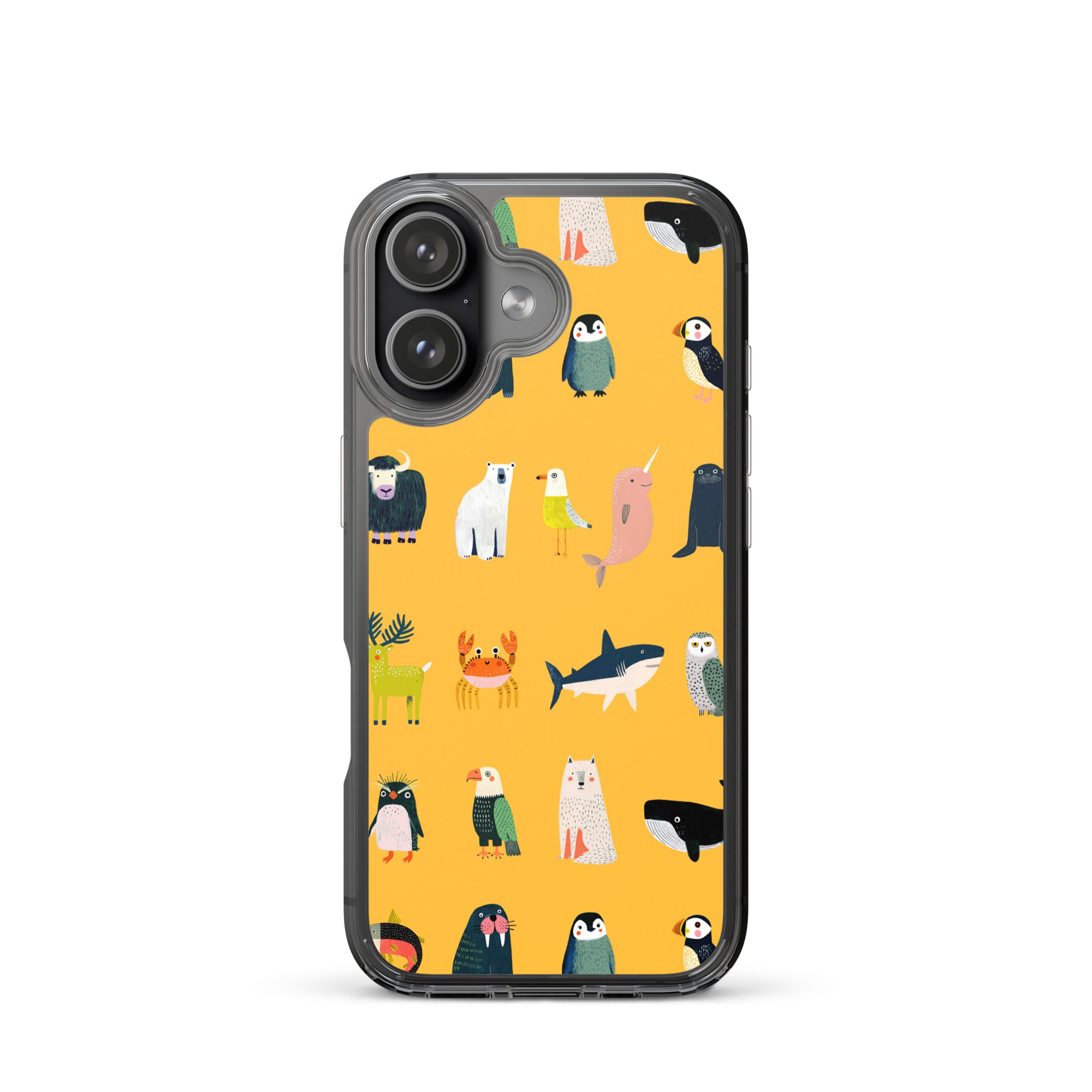Arctic Animals Pattern Clear Case for iPhone® - Image 51